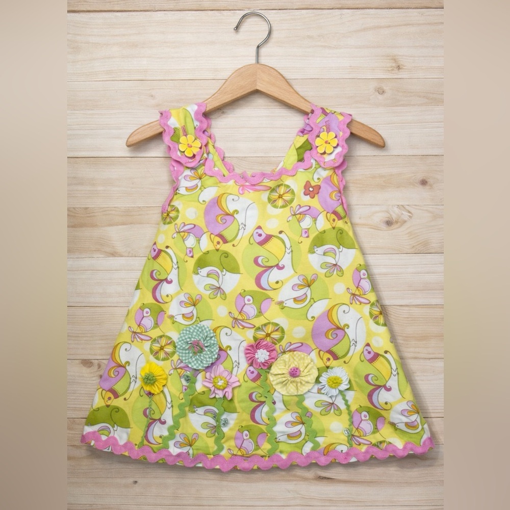 Handmade Vintage Toddler Tank & Bloomers Set Size 2/3 Floral Summer Outfit Girls